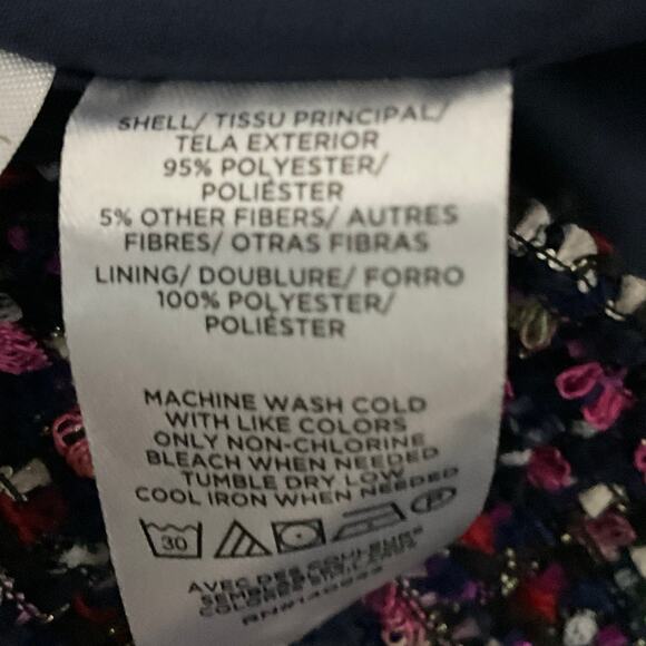 ANN TAYLOR LOFT Tweed Mini Skirt Textured Shimmer A Line Multicolor sz 8 Art - Picture 10 of 13